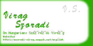 virag szoradi business card